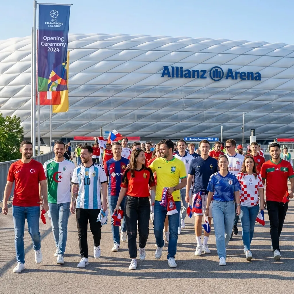 Fans carefully choosing their jerseys and sport-shirts in a premium jersey shop
